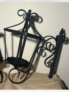Wrought Iron Wall Lantern Sconce